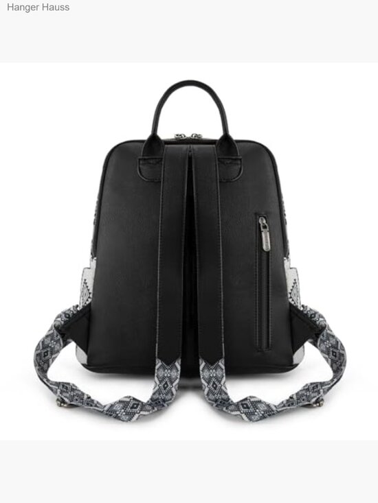 Faux Leather Aztec Print Anti-Theft Convertible Backpack Purse Amazon.com: Montana West Wrangler Cow Print Backpack Purse  main image 2